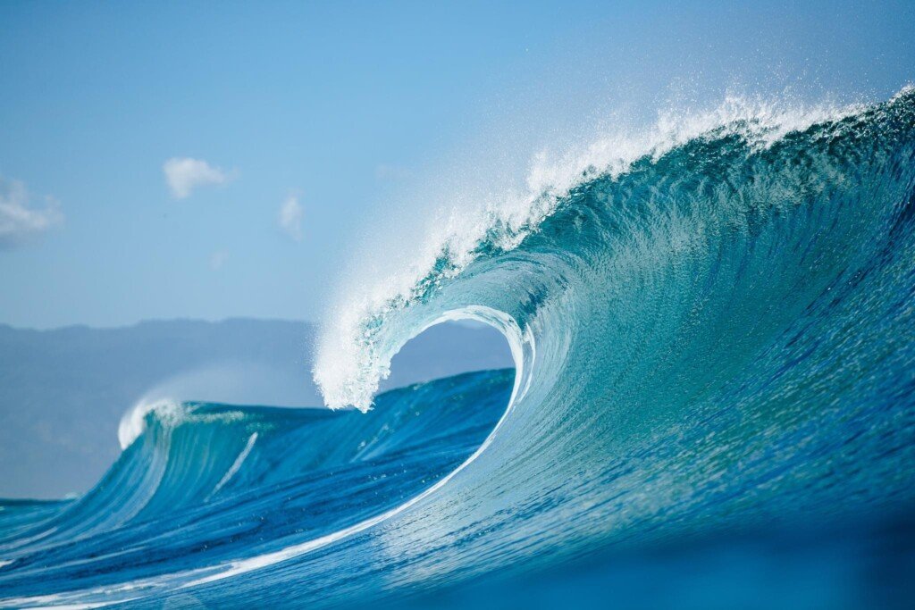 Big waves for professional surfers