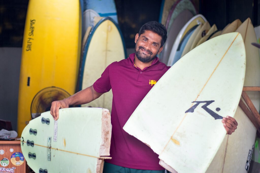 Surfboard Repair Shop in Arugam Bay
